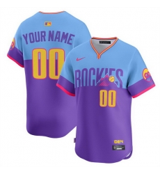 Men Women Youth Colorado Rockies ACTIVE PLAYER Custom Purple Light Blue 2025 City Connect Limited Stitched Baseball Jersey Men Women Youth Colorado Rockies ACTIVE PLAYER Custom Purple Light Blue 2025 City Connect Limited Stitched Baseball Jersey