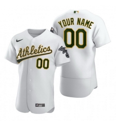 Men Women Youth Toddler All Size Oakland Athletics Custom Nike White 2020 Stitched MLB Flex Base Jersey