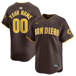 Men Women youth San Diego Padres Active Player Custom Brown 2024 Away Limited Stitched Baseball Jersey