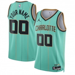 Men Charlotte Hornets Active Player Custom Mint 2024 25 City Edition Stitched Basketball Jersey