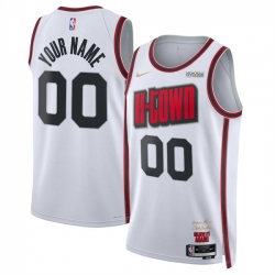 Men Houston Rockets Actiive Player Custom White 2024 25 City Edition Stitched Jersey