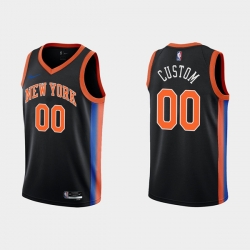 Men Women Youth New York Knicks Active Player Custom 2022 23 Black City Edition Stitched Basketball Jersey