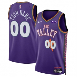 Men Phoenix Suns Active Player Custom Purple 2024 25 City Edition Stitched Basketball Jersey