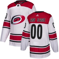 Men Women Youth Toddler White Jersey - Customized Adidas Carolina Hurricanes Away