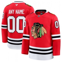Men Women Youth Chicago Blackhawks Fanatics Red Home Premium Custom Jersey