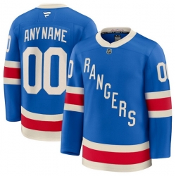 Men Women Youth New York Rangers Fanatics Blue Centennial Premium Custom Jersey