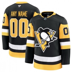 Men Women Youth Pittsburgh Penguins Fanatics Black Home Premium Custom Jersey