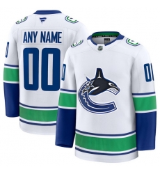 Men Women Youth Vancouver Canucks Fanatics White Away Premium Custom Jersey Men Women Youth Vancouver Canucks Fanatics White Away Premium Custom Jersey