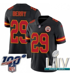 2020 Super Bowl LIV Youth Nike Kansas City Chiefs #29 Eric Berry Limited Black Rush Vapor Untouchable NFL Jersey