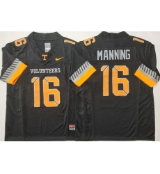 Men Tennessee Volunteers Black #16 Peyton Manning White F U S E Stitched NCAA Jersey Men Tennessee Volunteers Black #16 Peyton Manning White F U S E Stitched NCAA Jersey