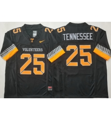 Men Tennessee Volunteers Black #25 Anthracite Tennessee White F U S E Stitched NCAA Jersey Men Tennessee Volunteers Black #25 Anthracite Tennessee White F U S E Stitched NCAA Jersey
