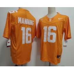Tennessee Volunteers #16 Peyton Manning Orange Stitched NCAA Jersey