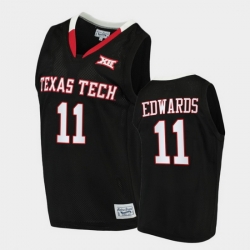 Men Texas Tech Red Raiders Kyler Edwards Alumni Limited Black Basketball 2020 21 Jersey