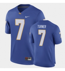 Men Pitt Panthers Dj Turner Game Royal Football Jersey