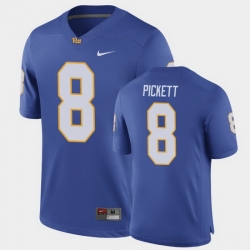 Men Pitt Panthers Kenny Pickett Game Royal Football Jersey