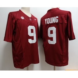 Men Alabama Crimson Tide 9 Bryce Young Red F U S E College Football Jersey