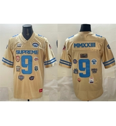 Men Cream Football Championship Stitched Jersey