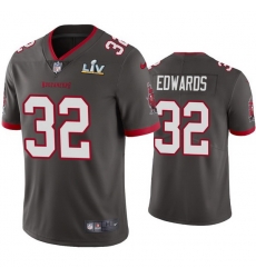 Men Mike Edwards Buccaneers Pewter Super Bowl Lv Vapor Limited Jersey