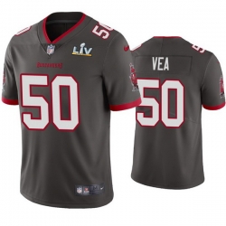 Men Vita Vea Buccaneers Pewter Super Bowl Lv Vapor Limited Jersey