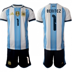 Argentina 2026 FIFA World Cup Soccer Jersey White #1 BENITEZ