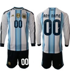 Argentina 2026 FIFA World Cup Soccer Jersey White LONG CUSTOM