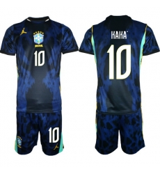 Youth Brazil 2026 FIFA World Cup Blue Away Soccer Jersey KAKA #10 Youth Brazil 2026 FIFA World Cup Blue Away Soccer Jersey KAKA #10