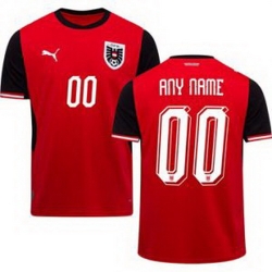 Men 00 Austria Custom World Cup Away Replica Jersey  1