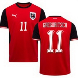 Men 11 Austria Michael Gregoritsch World Cup Away Replica Jersey  1