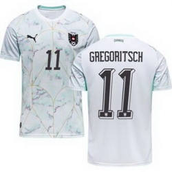 Men 11 Austria Michael Gregoritsch World Cup Away Replica Jersey  2