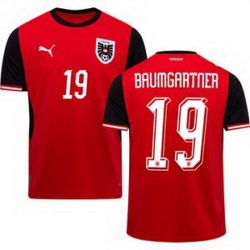 Men 19 Austria Christoph Baumgartner World Cup Away Replica Jersey  1