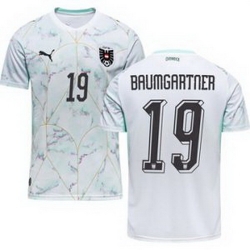 Men 19 Austria Christoph Baumgartner World Cup Away Replica Jersey  2