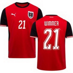 Men 21 Austria Patrick Wimmer World Cup Away Replica Jersey  1