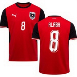 Men 8 Austria David Alaba World Cup Away Replica Jersey  1