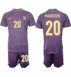 Men England 20 James Maddison 2024 25 Purple Away Soccer Jersey Suit Men England 20 James Maddison 2024 25 Purple Away Soccer Jersey Suit