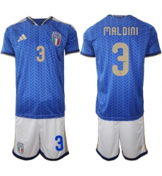 Italy 2026 FIFA World Cup Soccer Jersey Blue #3 MALDINI Italy 2026 FIFA World Cup Soccer Jersey Blue #3 MALDINI