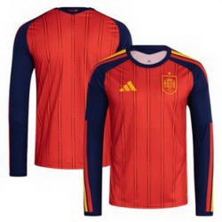 Men 0 Spain Blank World Cup 2026 Away Replica Jersey   4