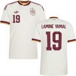 Men 19 Spain Lamine Yamal World Cup 2026 Away Replica Jersey   1
