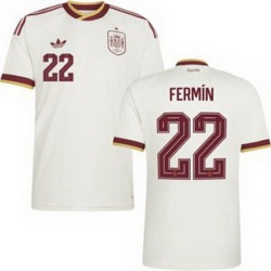 Men 22 Spain Fermin Lopez World Cup 2026 Away Replica Jersey   2