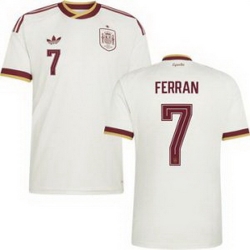 Men 7 Spain Ferran Torres World Cup 2026 Away Replica Jersey   2