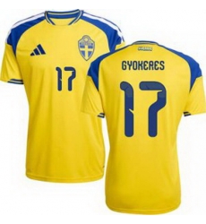 Men 17 Sweden Viktor Gyokeres World Cup Replica Jersey  1
