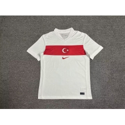 Turkey White 2024 Soccer Jersey