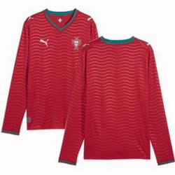 Men 0 Portugal Blank Home Replica Jersey   2