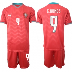 Portugal 2026 FIFA World Cup Soccer Jersey Red #9 G.ROMOS