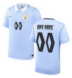 Men 00 Uruguay Blank Away Replica Jersey World   1