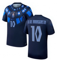 Men 10 Uruguay Giorgian de Arrascaeta Away Replica Jersey World 2 Men 10 Uruguay Giorgian de Arrascaeta Away Replica Jersey World 2