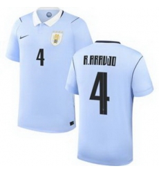 Men 4 Uruguay Ronald Araujo Away Replica Jersey World   1