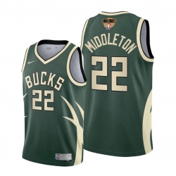 bucks khris middleton green 2021 nba playoffs jersey