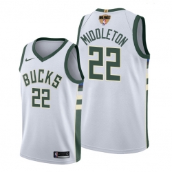 bucks khris middleton white 2021 nba finals jersey