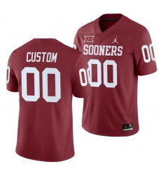 Oklahoma Sooners Custom Crimson College Football Men'S Jersey