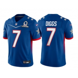 Men 2022 NFL Pro Bowl Dallas Cowboys #7 Trevon Diggs NFC Blue Jersey